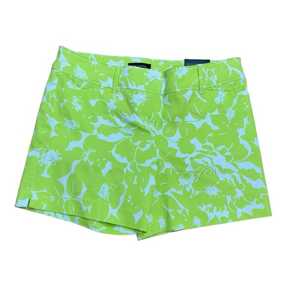 The limited women's size 8 medium tailored shorts lime floral tropical print lil - Picture 1 of 8